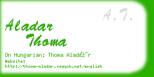 aladar thoma business card